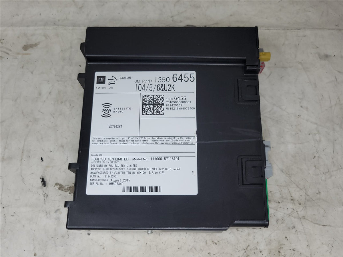 Used OEM 2015-2016 SIERRA RADIO RECEIVER MODULE 13506455, actual item photo 1