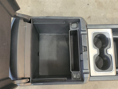 Used OEM 2014-2015 SIERRA SILVERADO FRONT CENTER CONSOLE DENALI BLACK, actual item photo 8