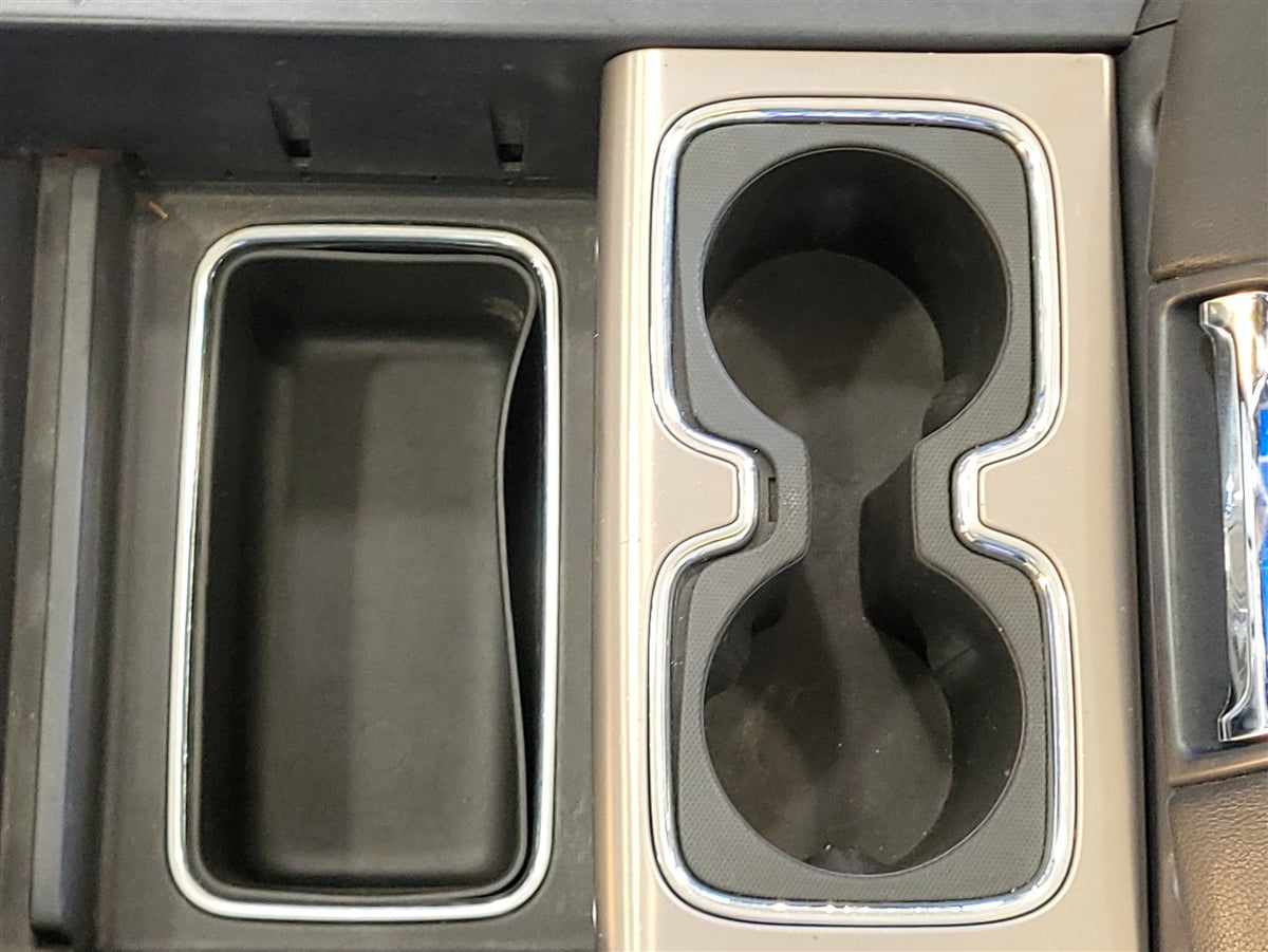 Used OEM 2014-2015 SIERRA SILVERADO FRONT CENTER CONSOLE DENALI BLACK, actual item photo 11