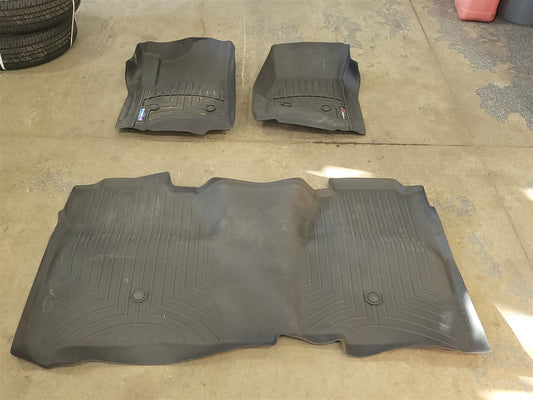 Used OEM 2014-2019 SIERRA SILVERADO WEATHERTECH FLOOR LINERS FRONT, actual item photo 1