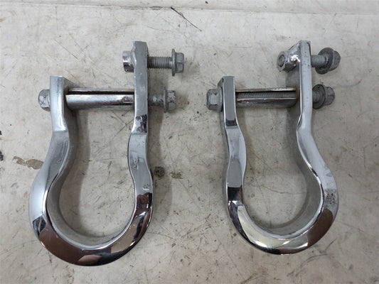 Used OEM 2009-2019 SIERRA SILVERADO 1500 FRONT TOW HOOKS CHROME OEM, actual item photo 1