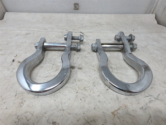 Used OEM 2009-2019 SIERRA SILVERADO 1500 FRONT TOW HOOKS CHROME OEM, actual item photo 2