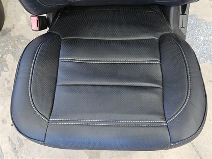 Used OEM 2015 SIERRA DENALI 1500 FRONT AND SECOND ROW BLACK LEATHER, actual item photo 5