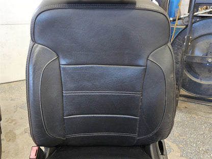 Used OEM 2015 SIERRA DENALI 1500 FRONT AND SECOND ROW BLACK LEATHER, actual item photo 6