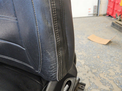 Used OEM 2015 SIERRA DENALI 1500 FRONT AND SECOND ROW BLACK LEATHER, actual item photo 10