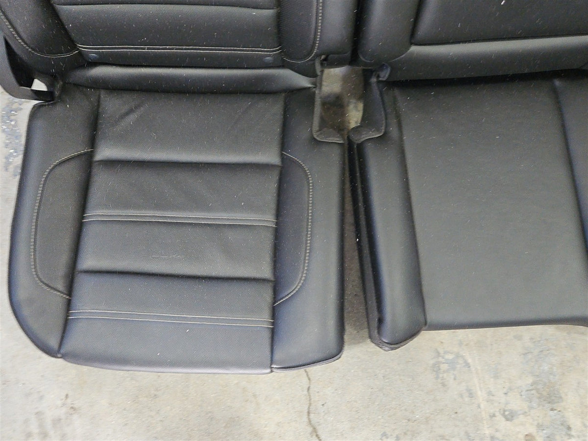 Used OEM 2015 SIERRA DENALI 1500 FRONT AND SECOND ROW BLACK LEATHER, actual item photo 21