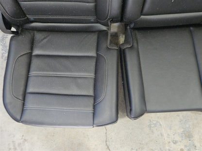 Used OEM 2015 SIERRA DENALI 1500 FRONT AND SECOND ROW BLACK LEATHER, actual item photo 21