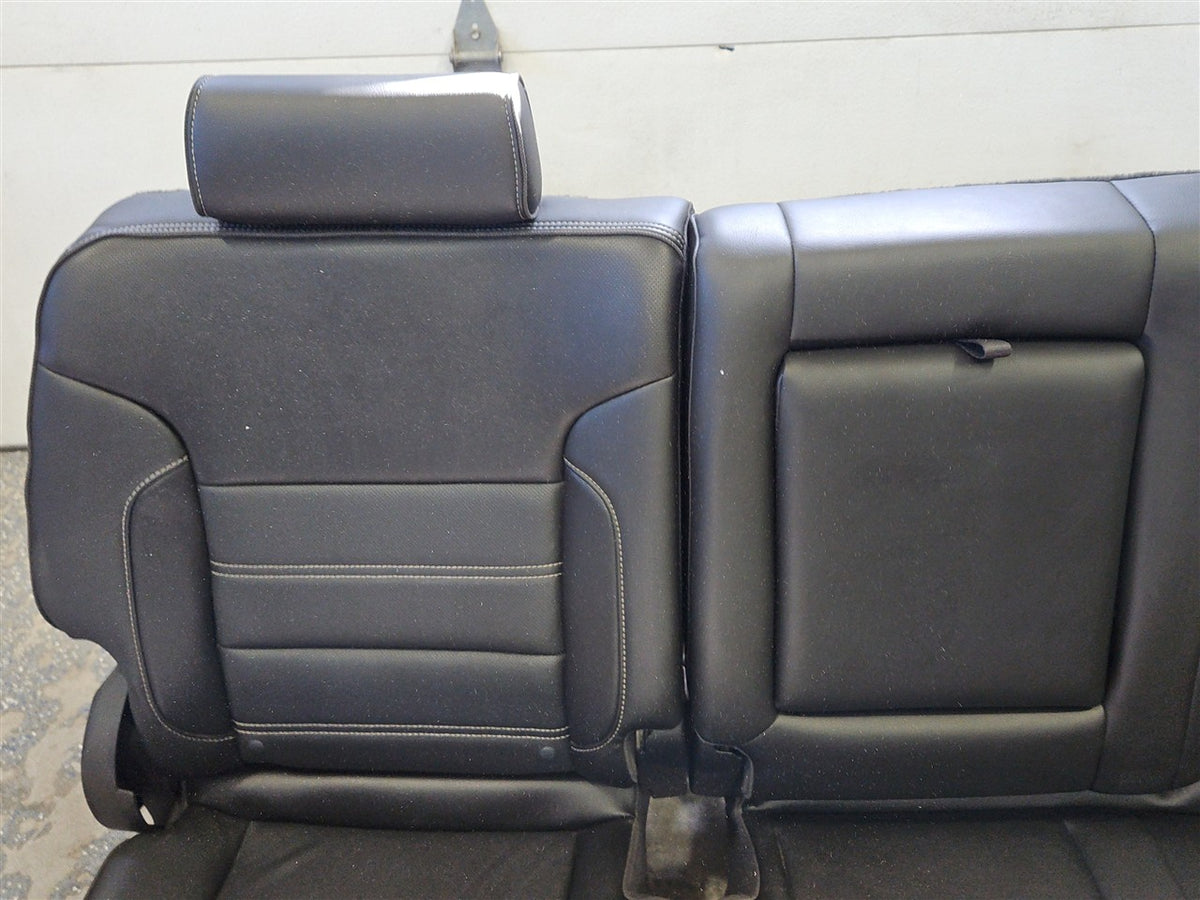 Used OEM 2015 SIERRA DENALI 1500 FRONT AND SECOND ROW BLACK LEATHER, actual item photo 22