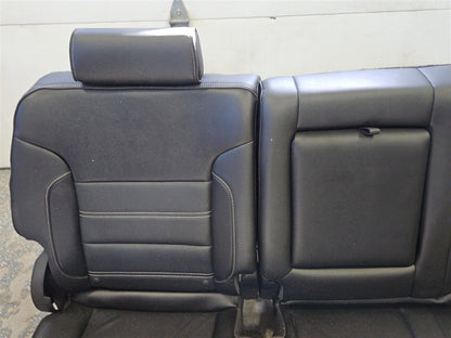 Used OEM 2015 SIERRA DENALI 1500 FRONT AND SECOND ROW BLACK LEATHER, actual item photo 22