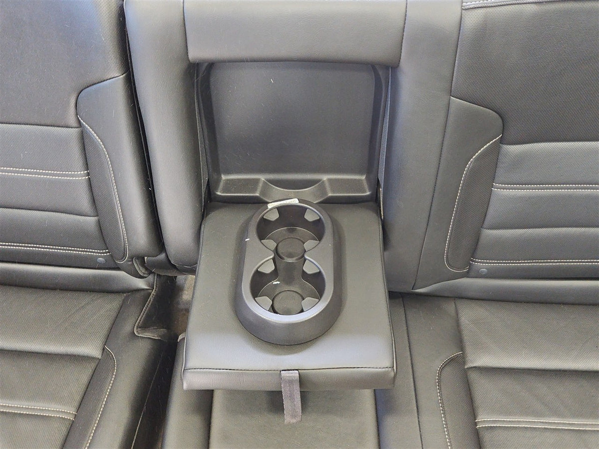 Used OEM 2015 SIERRA DENALI 1500 FRONT AND SECOND ROW BLACK LEATHER, actual item photo 24