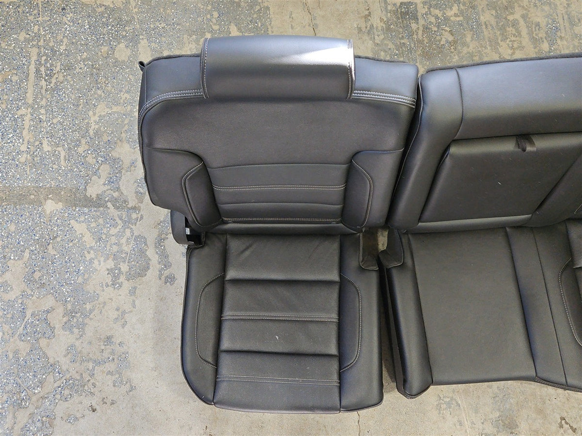 Used OEM 2015 SIERRA DENALI 1500 FRONT AND SECOND ROW BLACK LEATHER, actual item photo 30