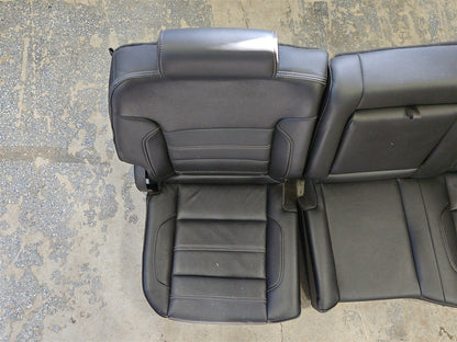 Used OEM 2015 SIERRA DENALI 1500 FRONT AND SECOND ROW BLACK LEATHER, actual item photo 30