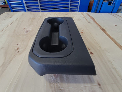 Used OEM 2019-2023 SIERRA SILVERADO CENTER CONSOLE REAR UPPER CUP HOLDERS BLACK 84505592, actual item photo 3