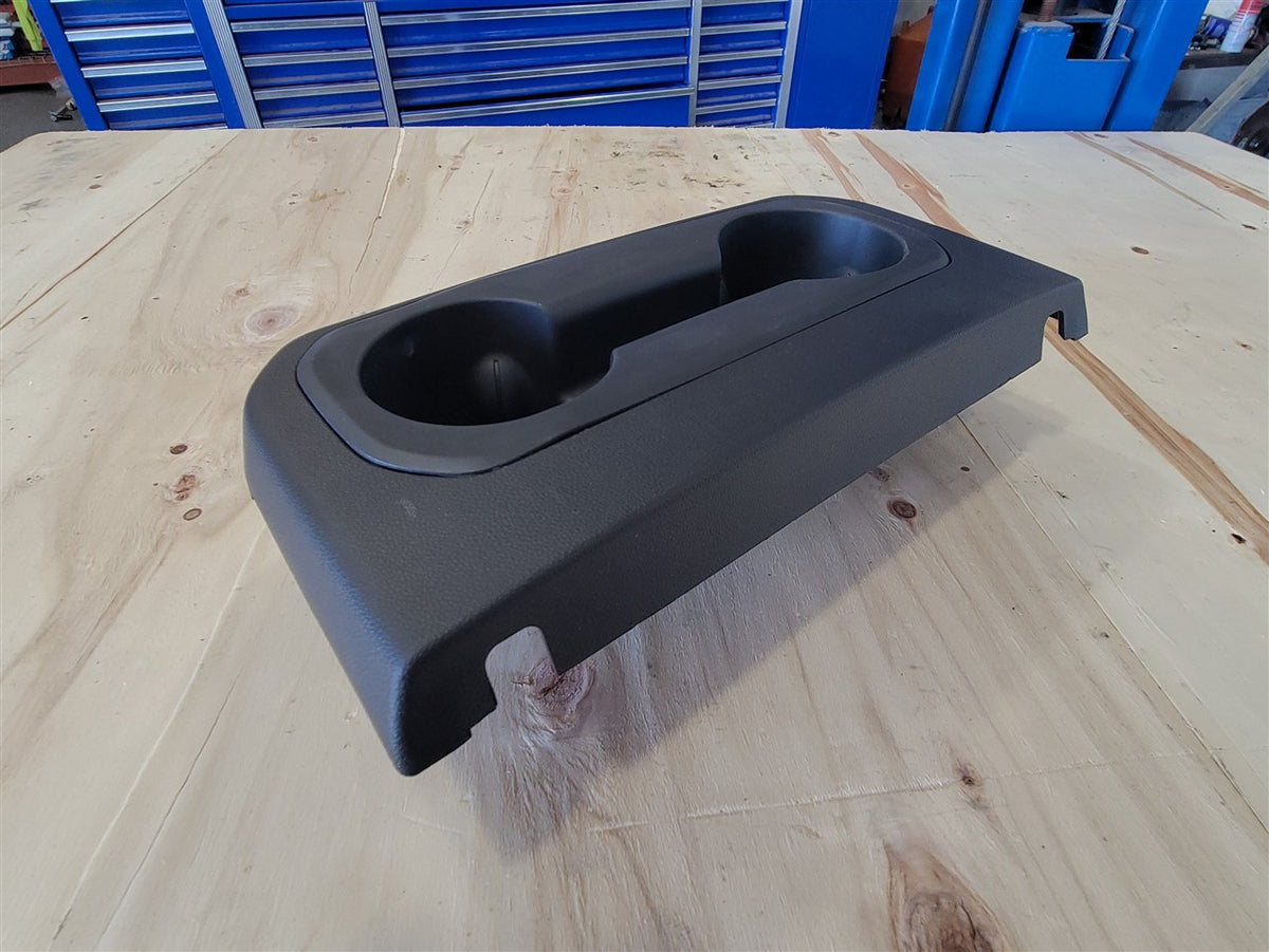Used OEM 2019-2023 SIERRA SILVERADO CENTER CONSOLE REAR UPPER CUP HOLDERS BLACK 84505592, actual item photo 4