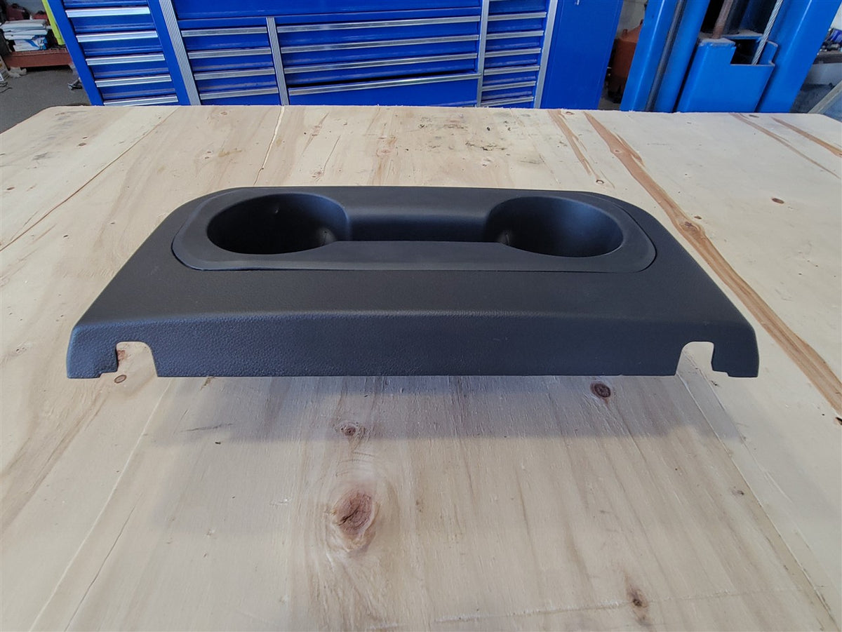 Used OEM 2019-2023 SIERRA SILVERADO CENTER CONSOLE REAR UPPER CUP HOLDERS BLACK 84505592, actual item photo 5