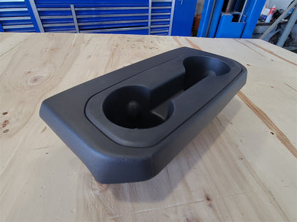 Used OEM 2019-2023 SIERRA SILVERADO CENTER CONSOLE REAR UPPER CUP HOLDERS BLACK 84505592, actual item photo 8