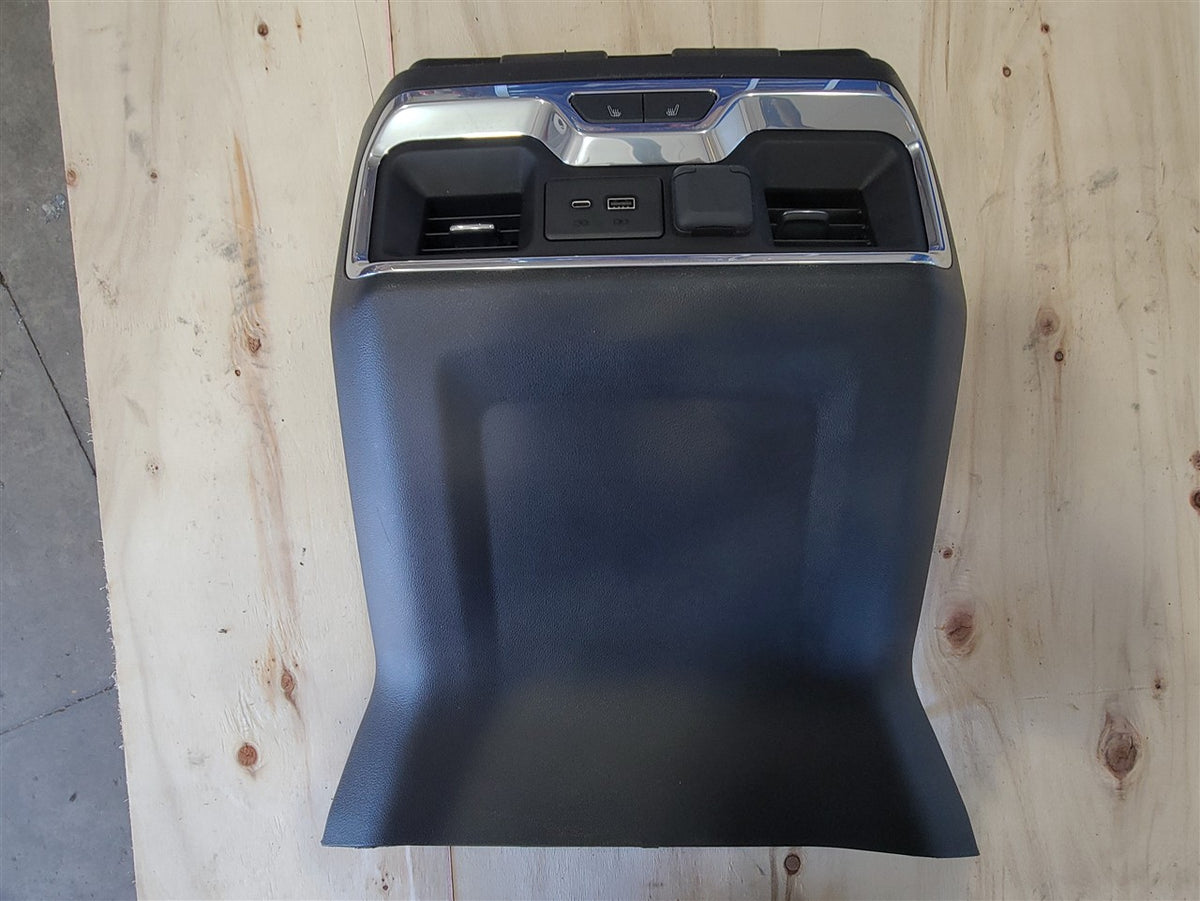 Used OEM 2019-2023 SIERRA SILVERADO CENTER CONSOLE REAR TRIM AND, actual item photo 1