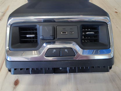 Used OEM 2019-2023 SIERRA SILVERADO CENTER CONSOLE REAR TRIM AND, actual item photo 10