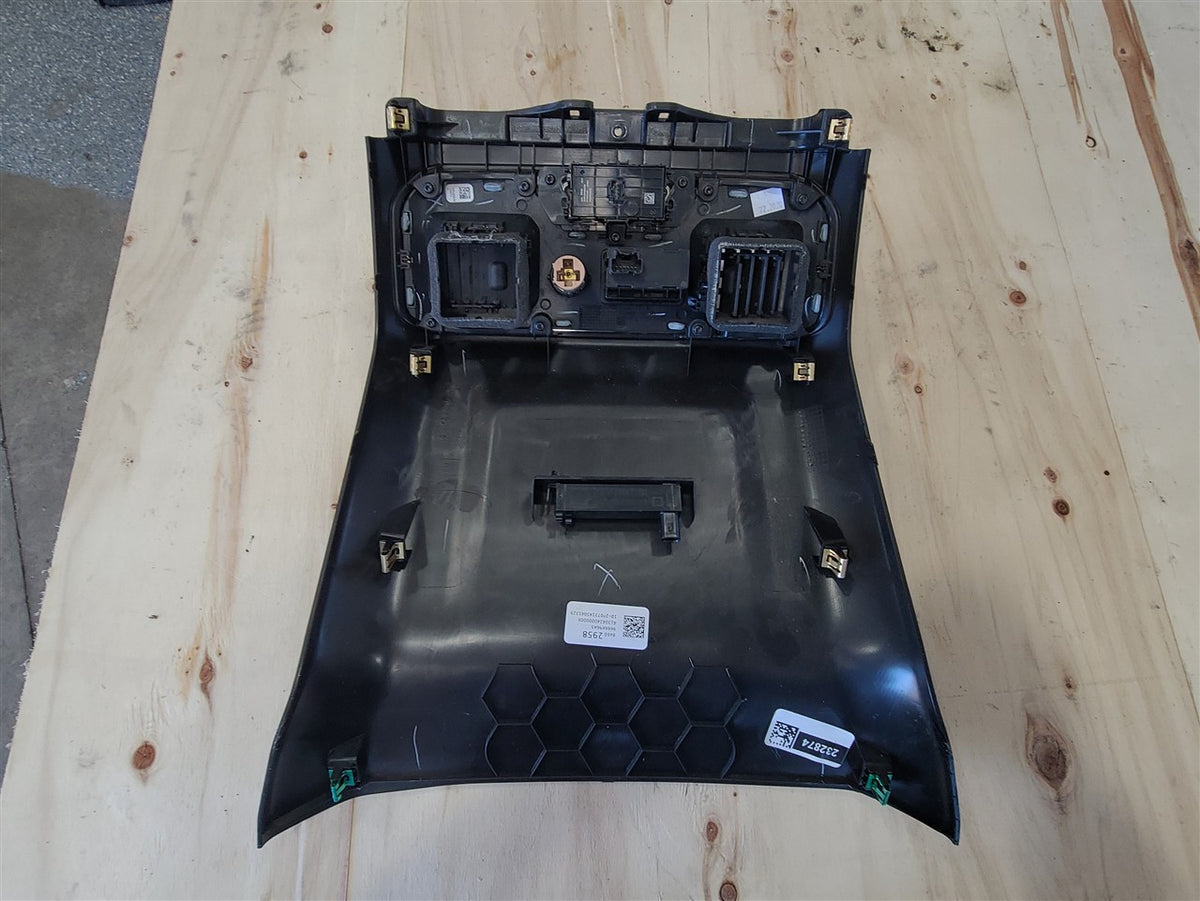 Used OEM 2019-2023 SIERRA SILVERADO CENTER CONSOLE REAR TRIM AND, actual item photo 1
