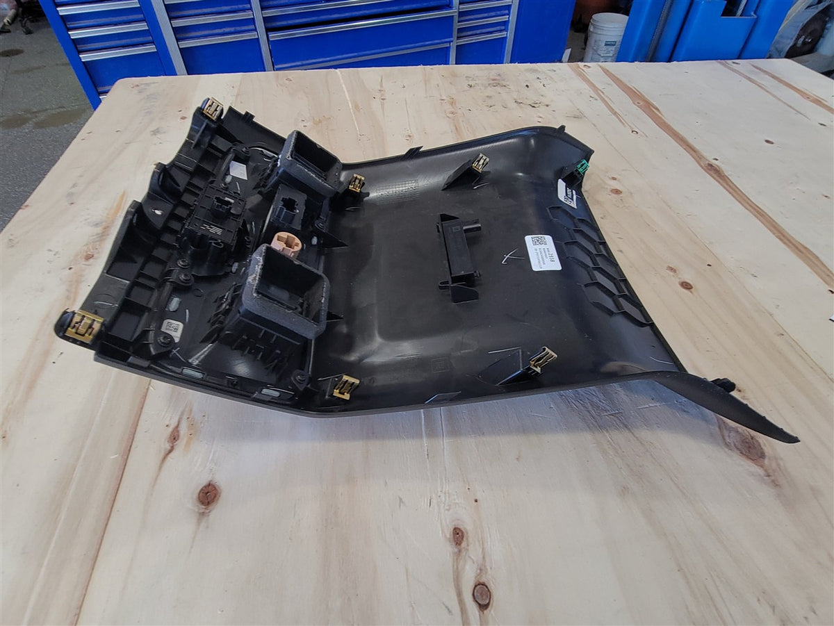 Used OEM 2019-2023 SIERRA SILVERADO CENTER CONSOLE REAR TRIM AND, actual item photo 5