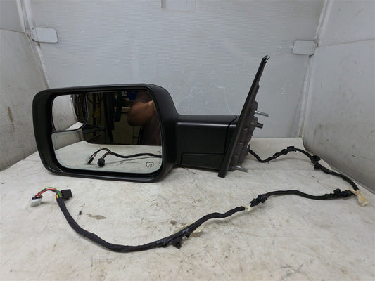 Used OEM 2019-2024 DODGE 1500 PICKUP SIDE VIEW MIRROR LH BLACK POWER, actual item photo 1