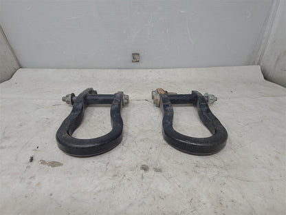 Used OEM 2009-2019 SIERRA SILVERADO 1500 FRONT TOW HOOKS BLACK, actual item photo 2