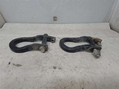 Used OEM 2009-2019 SIERRA SILVERADO 1500 FRONT TOW HOOKS BLACK, actual item photo 3