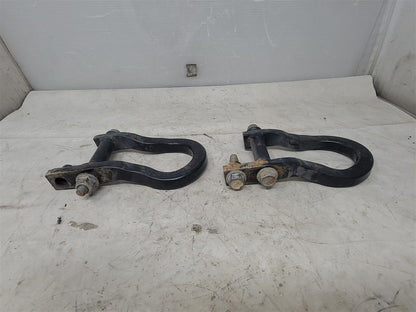 Used OEM 2009-2019 SIERRA SILVERADO 1500 FRONT TOW HOOKS BLACK, actual item photo 5