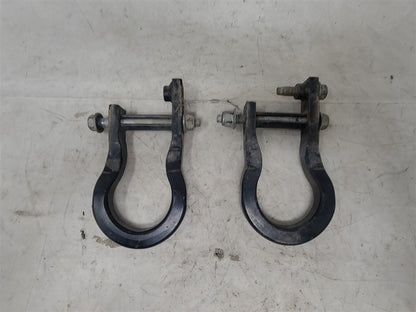 Used OEM 2009-2019 SIERRA SILVERADO 1500 FRONT TOW HOOKS BLACK, actual item photo 6