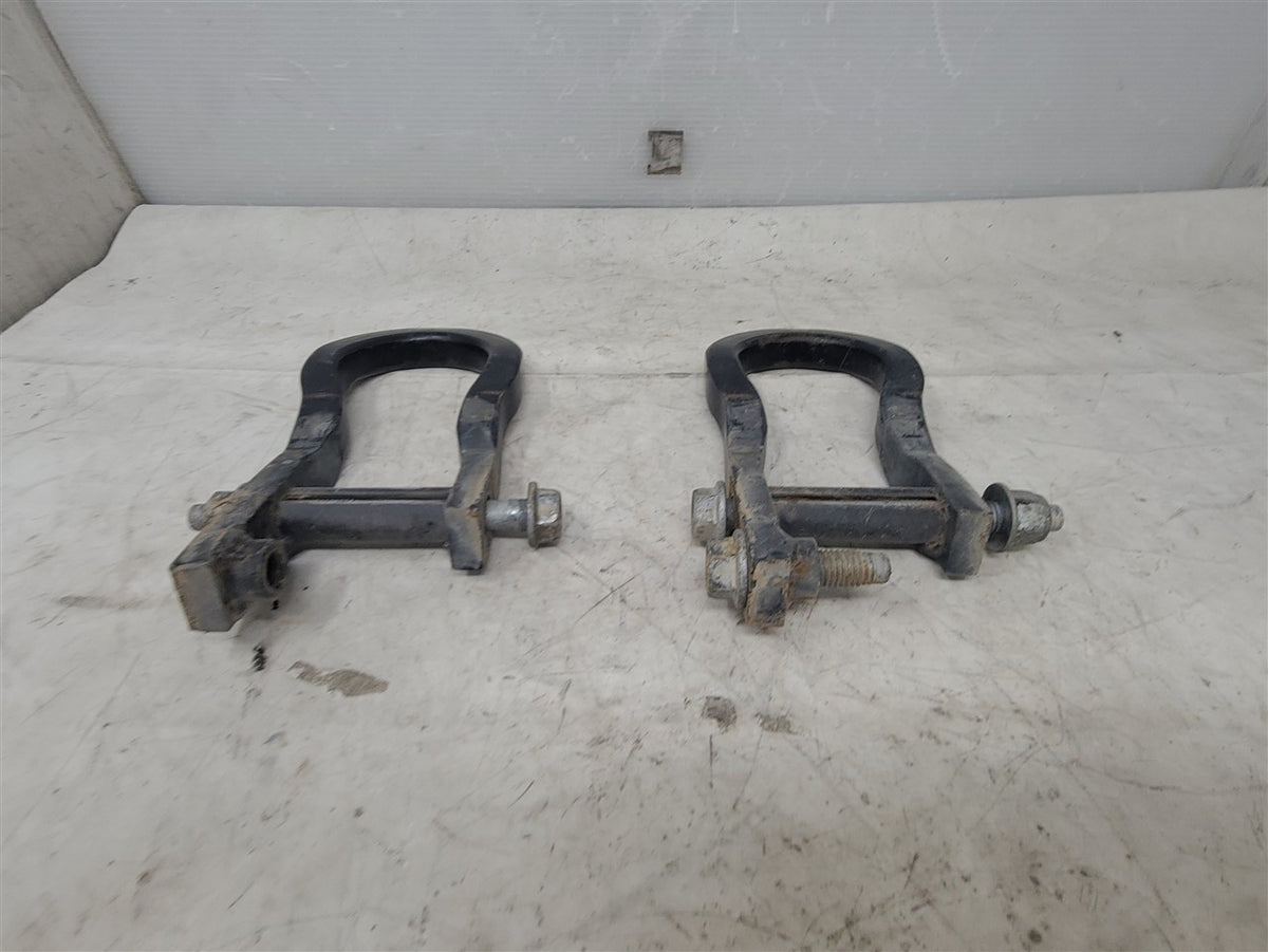 Used OEM 2009-2019 SIERRA SILVERADO 1500 FRONT TOW HOOKS BLACK, actual item photo 9