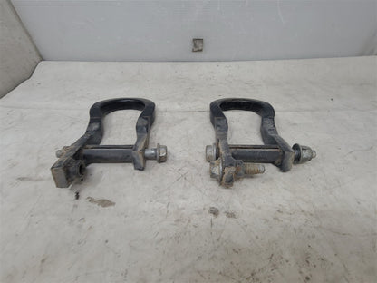 Used OEM 2009-2019 SIERRA SILVERADO 1500 FRONT TOW HOOKS BLACK, actual item photo 9