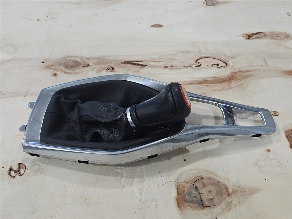 Used OEM 2016-2024 CAMARO SS MANUAL SHIFTER KNOB BOOT AND TRIM CENTER, actual item photo 1