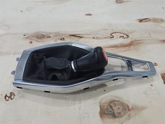Used OEM 2016-2024 CAMARO SS MANUAL SHIFTER KNOB BOOT AND TRIM CENTER, actual item photo 1