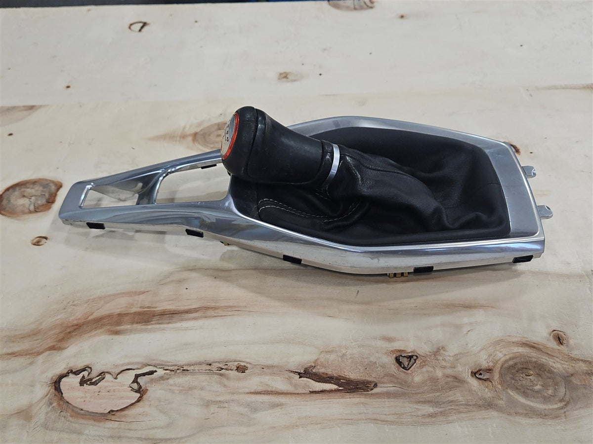 Used OEM 2016-2024 CAMARO SS MANUAL SHIFTER KNOB BOOT AND TRIM CENTER, actual item photo 3