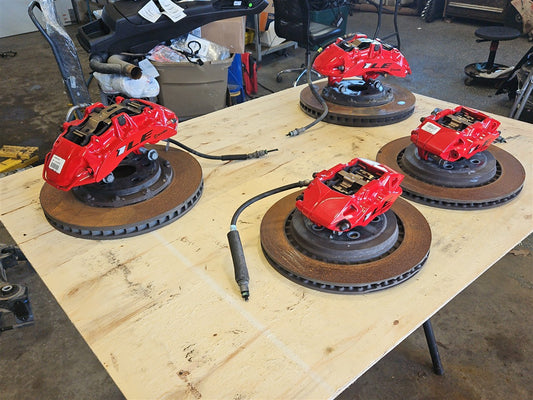 Used OEM 2017-2024 CAMARO SS 1LE BREMBO BRAKE CALIPERS & ROTORS FRONT, actual item photo 2