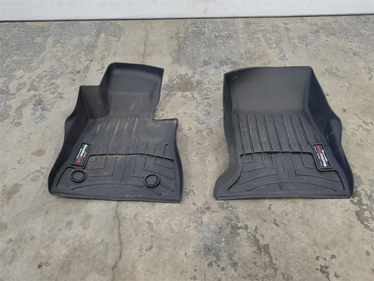 Used OEM 2016-2024 CAMARO WEATHERTECH FRONT FLOOR MATS/LINERS BLACK, actual item photo 1