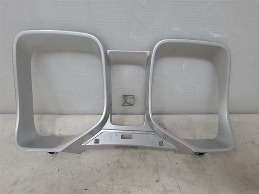 Used OEM 2010-2015 CAMARO INSTRUMENT CLUSTER TRIM BEZEL SILVER, actual item photo 1