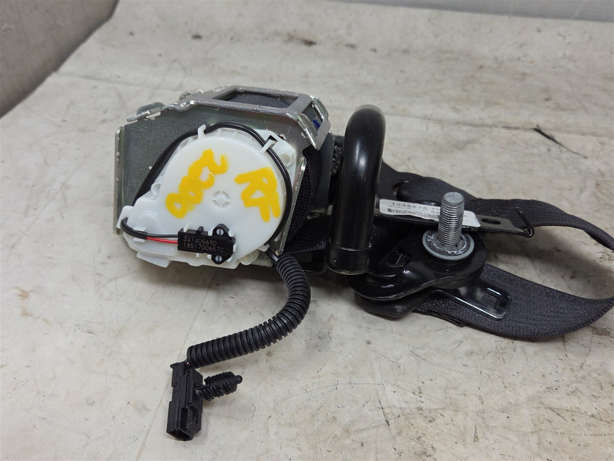 Used OEM 2016-2024 CAMARO PASSENGER FRONT SEATBELT RETRACTOR RH BLACK, actual item photo 3