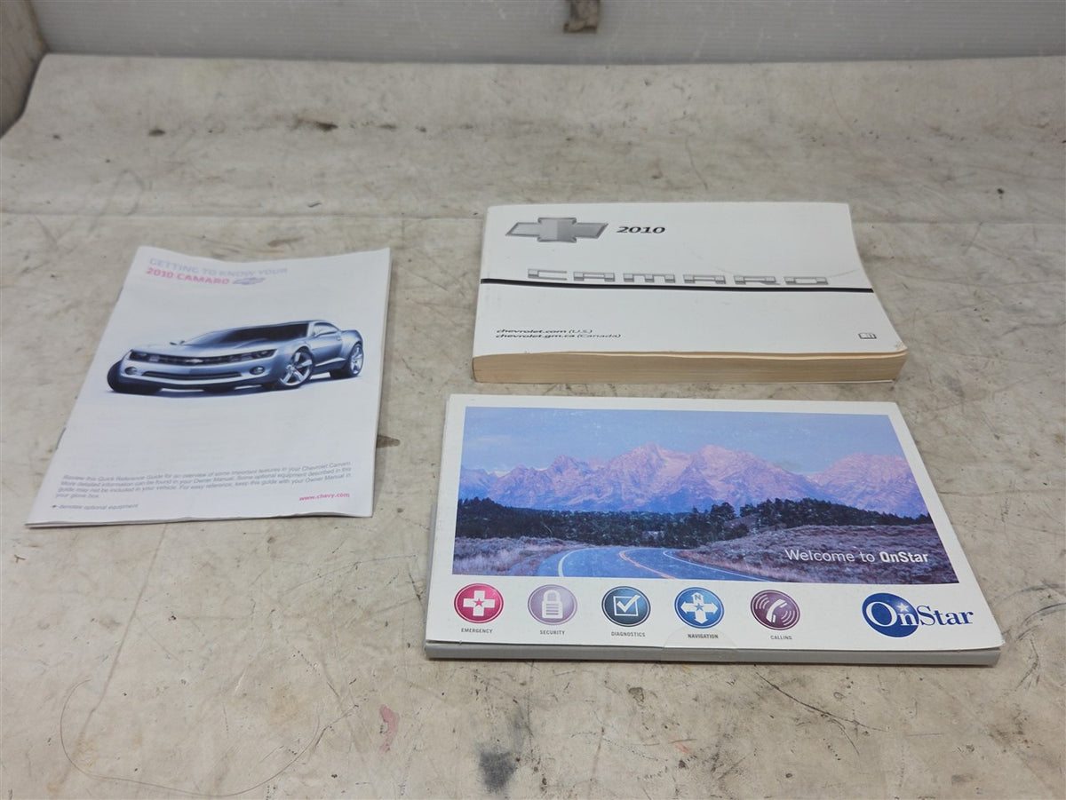Used OEM 2010 CAMARO OWNERS MANUAL, actual item photo 1