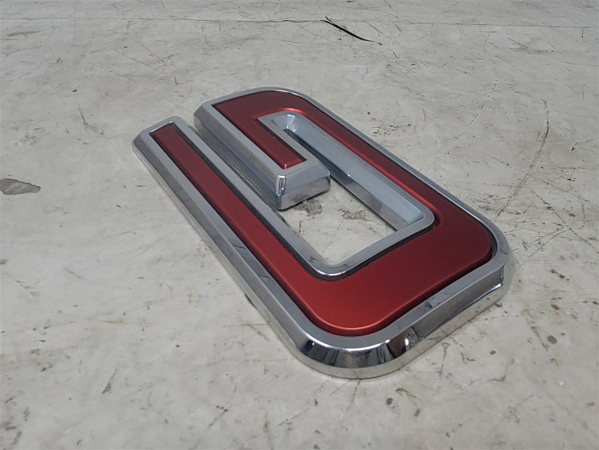 Used OEM 2019-2026 SIERRA 1500 GMC TAILGATE EMBLEM RED, actual item photo 7