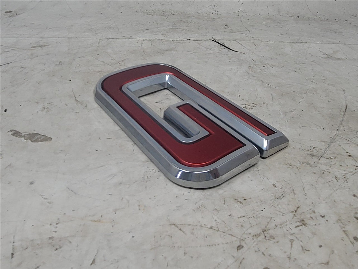 Used OEM 2019-2026 SIERRA 1500 GMC TAILGATE EMBLEM RED, actual item photo 8