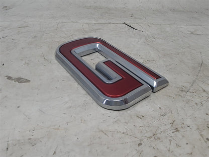Used OEM 2019-2026 SIERRA 1500 GMC TAILGATE EMBLEM RED, actual item photo 8