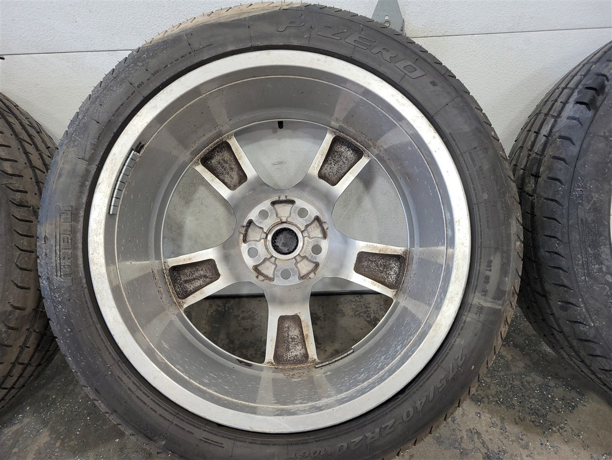 Used OEM 2010-2015 CAMARO SS 20 IN WHEELS AND PZERO TIRES SILVER 245/45R20 FRONT 275/40R20 REAR, actual item photo 15