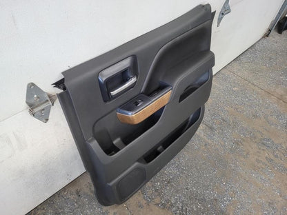 2014 SILVRDO15 RH REAR DOOR PANEL, BLACK, LEATHER, 805 - image 3